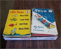 Dr Seuss books, some are in rough shape