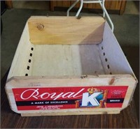 Royal K Table Grapes crate
