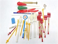 Vintage Swizzle Sticks, American Tourister Key,