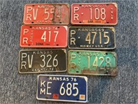 Kansas License Plates 1971 Trailer, 1971, 1969,