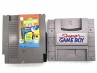 Sesame Street NES Game Cartridge and Super Game