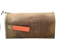 Vintage Metal Mailbox 8.5” x 21.5” x 11”