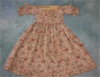 Regency Era Printed Cotton Dress, 1878