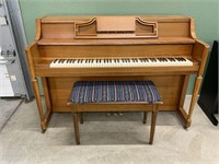 Story & Clark console Piano with bench