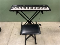 Kawai K 1 digital synthesizer with padded stool