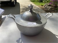 Serving Pot with Lid- Pewter?