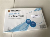 New Package of 5"x8" Index Cards