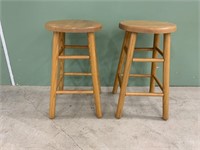 pair of Wooden stool- 23 inches tall