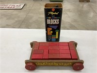 vintage Playskool wooden blocks