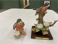 (2) Lefton bird figurines