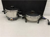 Slow cooker and electric skillet