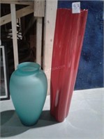 Lot of 2 Large Vases
