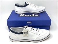 New ladies Keds rebel leather white sneakers size