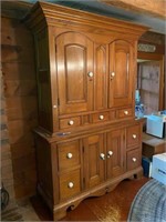 ANTIQUE 2 PC WALL CUPBOARD