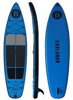 BRIGHT BLUE INFLATABLE STAND UP PADDLE BOARD