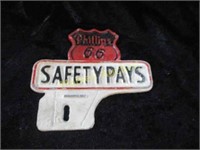 CAST IRON SAFETY PAYS SIGN
