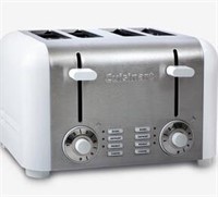 CUISINART STAINLESS STEEL TOASTER. WITH STAINS
