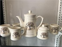 1970's Owl Theme Coffee Set in Box