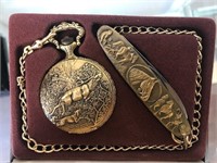 Pocket Watch & Knife Set