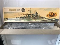 Vintage Airfix Bismarck Model Kit Unbuilt