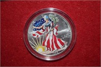 1999 Colorized American Eagle Dollar - 1oz Silver