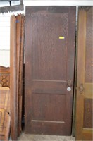 Vintage Wood Door w/Hardware 30 X 80