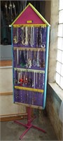 Tall Rotating Necklace Stand w/164 Necklaces