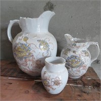 Chelsea China Pitchers & Vase