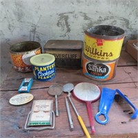 Vintage Tins, Magnifying Glasses