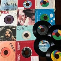Lot of 14 Bob Seger & Elton John 45 Records