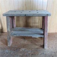 Vintage Wood Step Stool