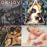Bon Jovi, Def Leppard, Van Halen LPs