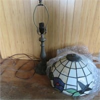 Stained Glass Hummingbird Lamp
