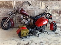 (2) Motorcycle Model Decor
