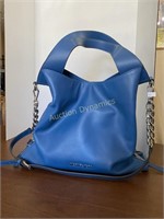 Blue Leather Michael Kors Handbag