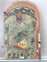 1960's Marx Tin Litho Hockey Pinball Game *crack*