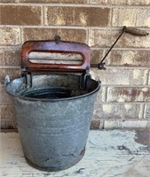 Antique Wash Bucket & Wringer