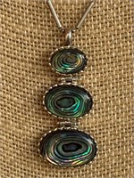 Sterling Silver & Abalone Necklace
