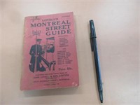 1947 MONTREAL STREET GUIDE