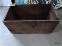 Wooden Box with Metal Handles