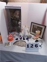 Dolls, Bells, Picture, Stirling Salt Shaker