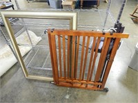 Wood Dog Gate (w/parts) & Frame