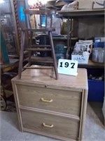 2 Drawer Filing Cabinet and Old Chair