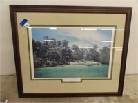 golf print in frame 33.5"x28"