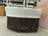 cloth lined basket