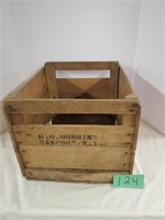 Wooden veggie crate