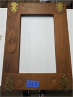 Wooden Oak Ornate door frame or picture frame