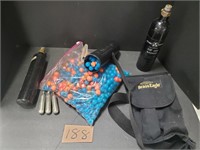 Paint Ball Co2 tanks and Bag of paint balls