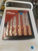 6 PIECE SET OF KNIVES, STAINLESS STEEL