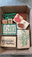 CHRISTMAS RUBBER STAMPS